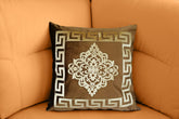Embossed Velvet Applique Cushion Cover 17 x 17