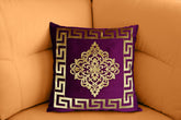 Embossed Velvet Applique Cushion Cover 17 x 17
