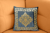 Embossed Velvet Applique Cushion Cover 17 x 17