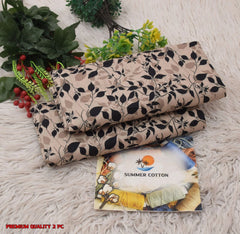2 Piece Printed Summer Cotton Design-#12