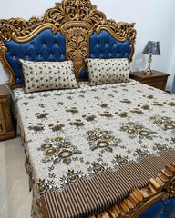Multani Bedsheet Set King Size 3Pcs - Design-222