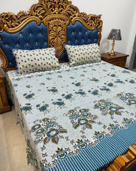 Multani Bedsheet Set King Size 3Pcs - Design-223