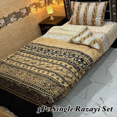 3PC Luxurious Heavy-Filled Winter Bedding Set |Single Bed-SRS-20040
