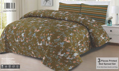 Quilted Bedspread Printed 3-Piece-Zink
