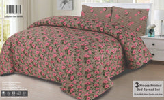 Quilted Bedspread Printed 3-Piece
