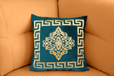 Embossed Velvet Applique Cushion Cover 17 x 17