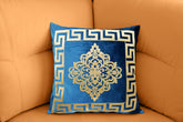Embossed Velvet Applique Cushion Cover 17 x 17
