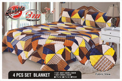 4Pcs Fleece Blanket set