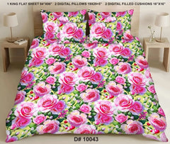 5 PCS DIGITAL BED SHEET SET