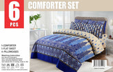 6 PIECE WINTER COMFORTER SET-Soft Thick Comforter