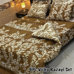 6-Piece Ultra-Warm Heavy Fill Comforter Set-VRSD-2006