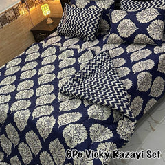 6 Pcs Vicky Razai Set | Double Bed | King Size | VRSD-20022
