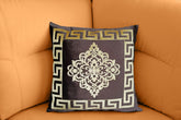 Embossed Velvet Applique Cushion Cover 17 x 17