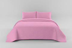 BEDSPREAD SET - 3 PCS PINK (PREMIUM)