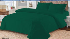 BEDSPREAD SET - 3 PCS GREEN (PREMIUM)