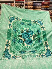 Blankets for winter |  Soft Lightweight Fuzzy Cozy Luxury | Double bed king size-Green