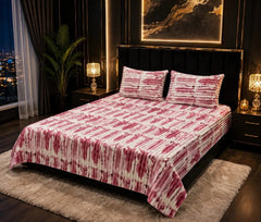 Bubble Stripe Fleece Bed Sheet
