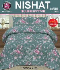 Crystal Bed Sheet-King Size-3Pcs-Design-121
