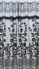 Imported Silk Curtains Blackout ( 2 Curtain Set )