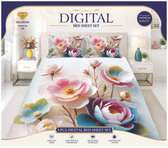 3 PCS DIGITAL BED SHEET SET