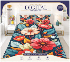 3 PCS DIGITAL BED SHEET SET
