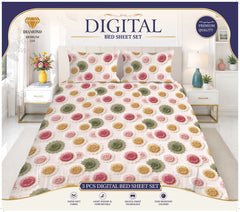 3 PCS DIGITAL BED SHEET SET