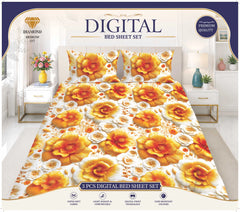 3 PCS DIGITAL BED SHEET SET
