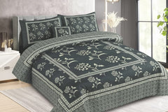 4Pcs Cotton Printed Bedsheet Set