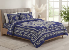4Pcs Cotton Printed Bedsheet Set-Woven Tuck