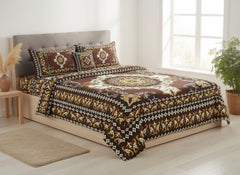 4Pcs Cotton Printed Bedsheet Set-Cozy Riot