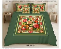 5 PCS DIGITAL BED SHEET SET