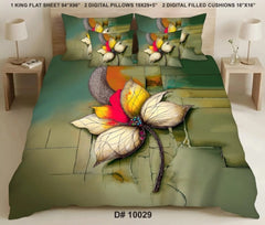 5 PCS DIGITAL BED SHEET SET