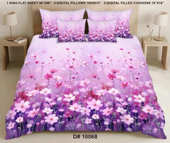 5 PCS DIGITAL BED SHEET SET