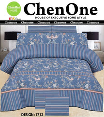 Pure Cotton Bed Sheet | Double Bed | King Size | Box Pack | Design-1712