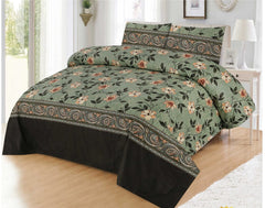 3 pcs King Size Bed Sheet Set Dynesty Export Quality-DEQ-1104