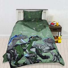Exports Cotton Kids Printed Comforter Set 3 Piece Design KCS-101