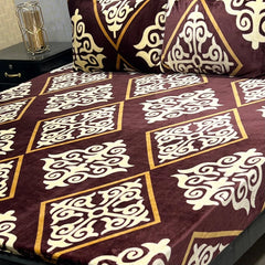 Fleece Bedsheet King Size-3Pcs-Design-616