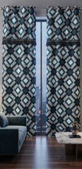 Imported Silk Curtains Blackout ( 2 Curtain Set )