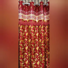 Imported Silk Curtains Blackout ( 2 Curtain Set )