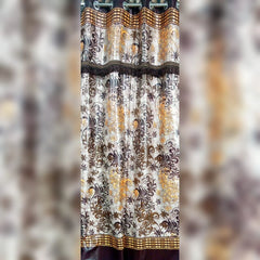 Imported Silk Curtains Blackout ( 2 Curtain Set )