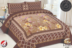 3D Printed Bedsheet | King Size Cotton Bedding
