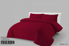 Luxury Bed Spread Set - 3 PCS-Red-(PREMIUM)