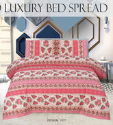 Quilted Bedspread Printed 3-Piece