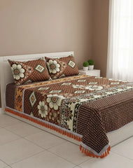 Multani Bedsheet Set King Size 3Pcs - Design-229