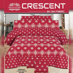 3 PCs Bed Sheet | Double Bed | King Size | Box Pack | Design-604