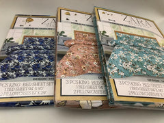 Pack of Three Printed Cotton king size Bedsheet – Modern Designs for a Perfect Sleep