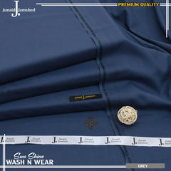 Men's Unstitched Slub Wash And Wear-GREY