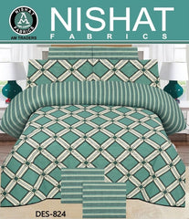 Premium 6 Pcs Comforter Set Design-824