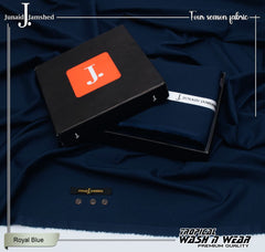 TROPICAL WASH & WEAR 4 SEASON | UNSTITCHED KAMEEZ SHALWAR FABRIC-ROYAL BLUE