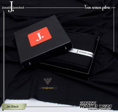 TROPICAL WASH & WEAR 4 SEASON | UNSTITCHED KAMEEZ SHALWAR FABRIC-JET BLACK